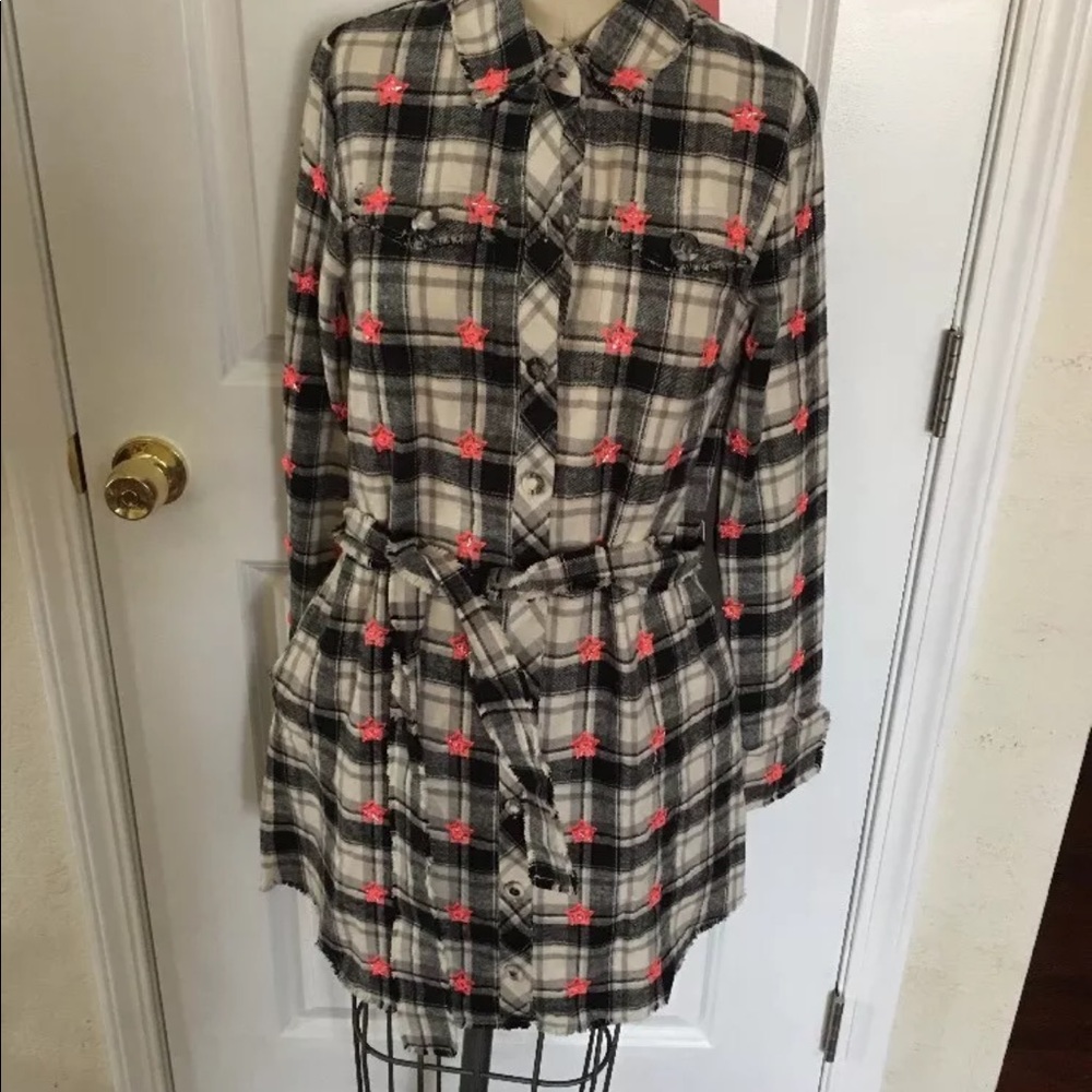 MANOUSH Robe Bucheronette Embroider Star Dress